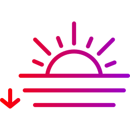 coucher de soleil Icône