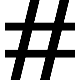 hashtag Ícone