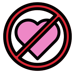 No love icon