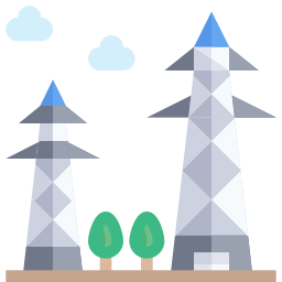 Electric tower icon