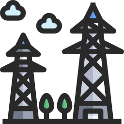 Electric tower icon