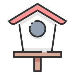 Bird house icon