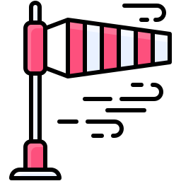 Wind sign icon