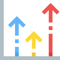 Gráfico de barras Ícone