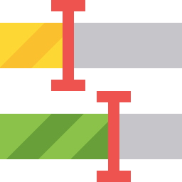 diagramme à bandes Icône