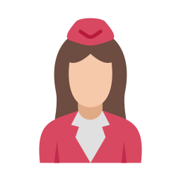 Flight attendant icon