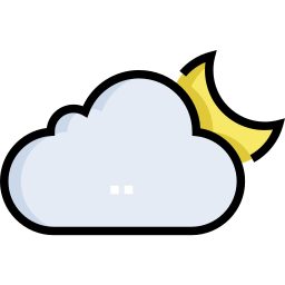 Cloudy night icon