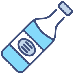 Champagne bottle icon