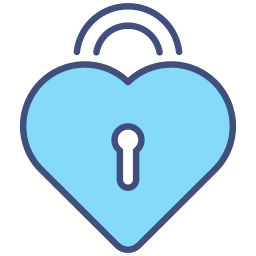 Heart lock icon