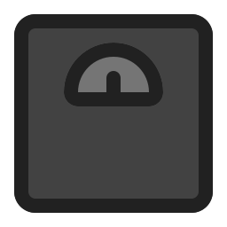 Weight scale icon