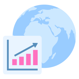 Économie mondiale Icône