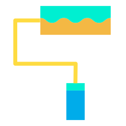 rouleau de peinture Icône