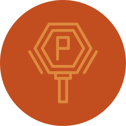 Parking sign icon