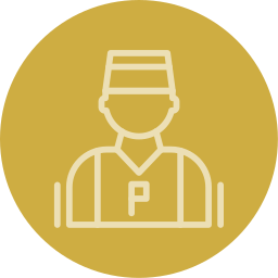 Parking attendant icon