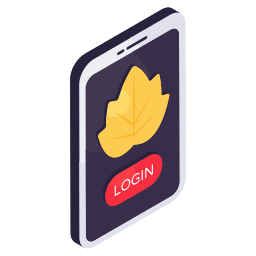 Mobile leaf icon