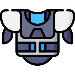 Ice hockey equipment icon