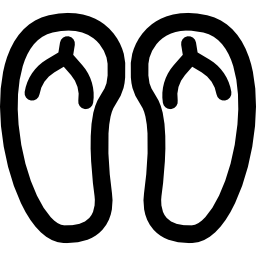 Flip flops icon