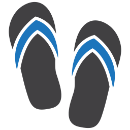 Flip flops icon