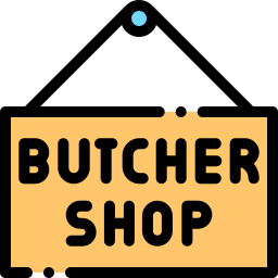 Butcher shop icon