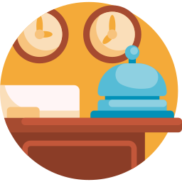 Reception desk icon