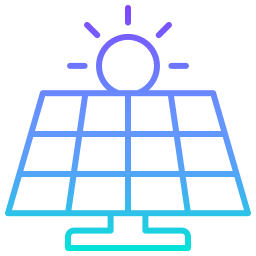 Solar cell icon