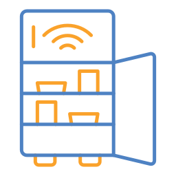 Smart refrigerator icon