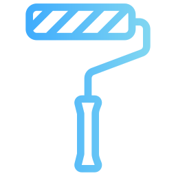 rullo per dipingere icona