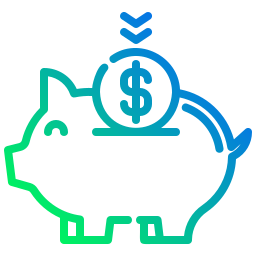 Piggy bank money icon