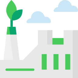 Eco factory icon