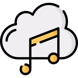 Music cloud icon