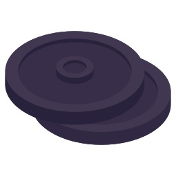 Weight plate icon