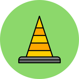 Traffic cone icon