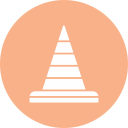 Traffic cone icon