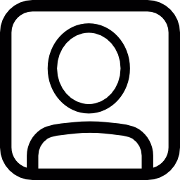 User in a square icon