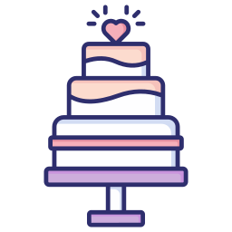 Wedding cake icon