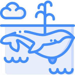 Blue whale icon