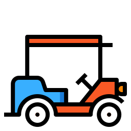 Golf cart icon