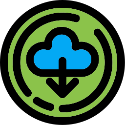 Cloud download icon