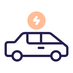 Electric car icon