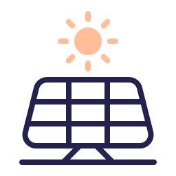 Solar panel icon