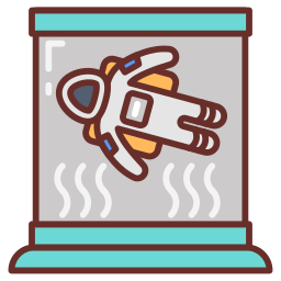 Astronaut helmetspace man icon