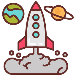 Rocket launch icon