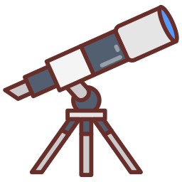 télescope Icône