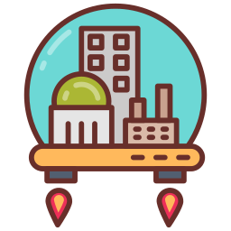 Space colony icon