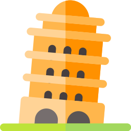 der schiefe turm von pisa icon