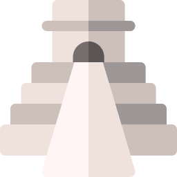 Maya pyramid icon