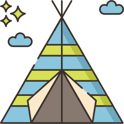 Camping tent icon