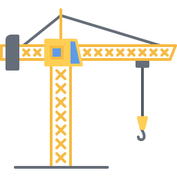 machine à grue Icône