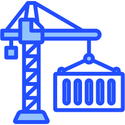 Cargo crane icon