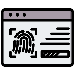 biometrische authentifizierung icon